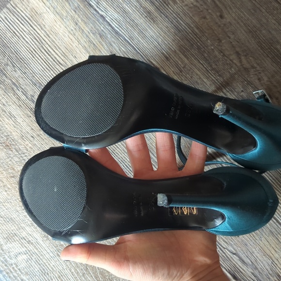 Barney's Satin Heels - Picture 4 of 7